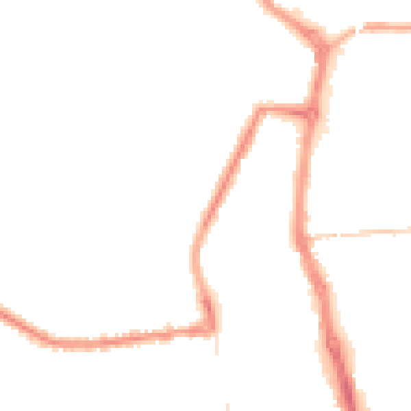 Night-time road noise heatmap for PR7 1QS