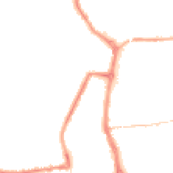 Night-time road noise heatmap for PR7 1QU