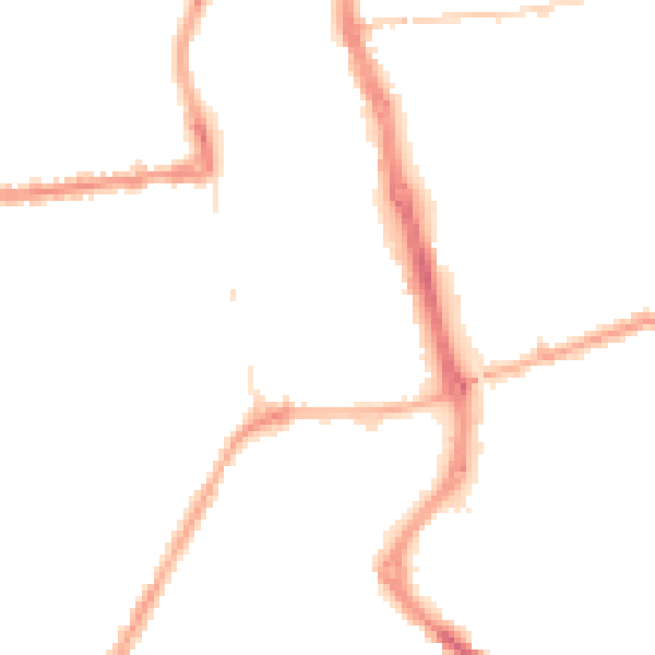 Night-time road noise heatmap for PR7 2AY