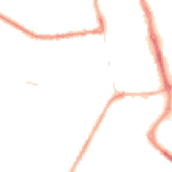 Night-time road noise heatmap for PR7 2ED