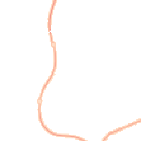 Night-time road noise heatmap for PR7 2EG