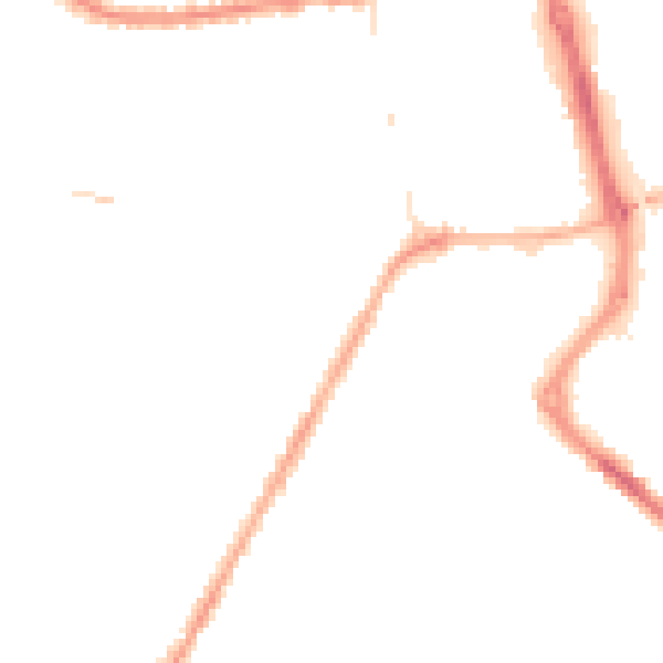 Night-time road noise heatmap for PR7 2HD