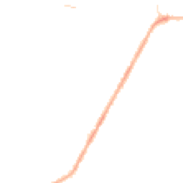 Night-time road noise heatmap for PR7 2JT