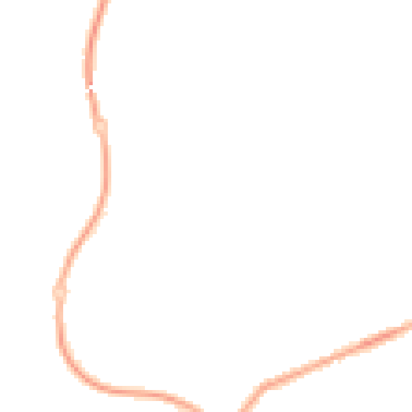 Night-time road noise heatmap for PR7 2JZ