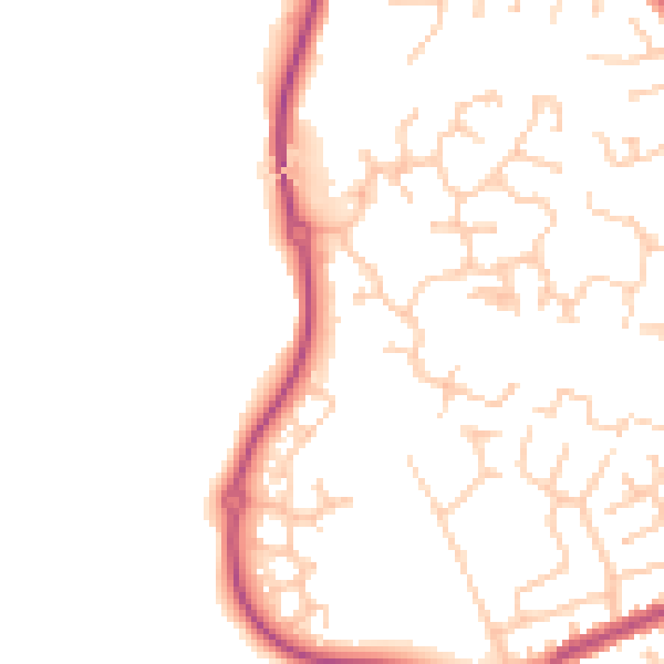 Daytime road noise heatmap for PR7 2WF