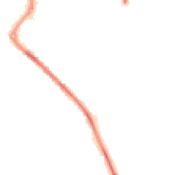 Night-time road noise heatmap for PR7 3AX