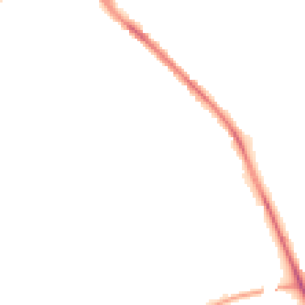 Night-time road noise heatmap for PR7 3BF