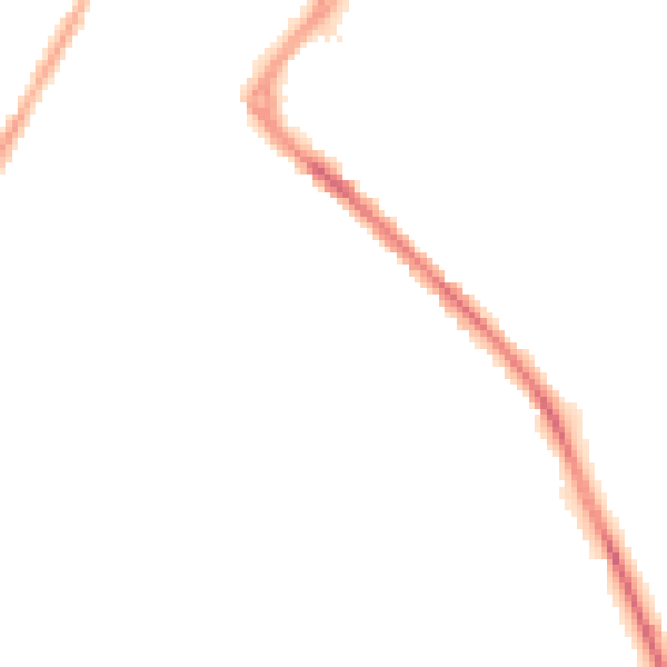 Night-time road noise heatmap for PR7 3DN