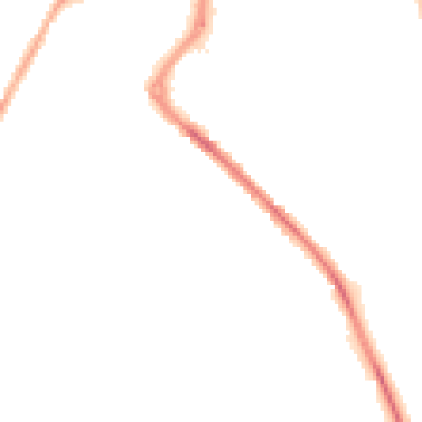 Night-time road noise heatmap for PR7 3FD