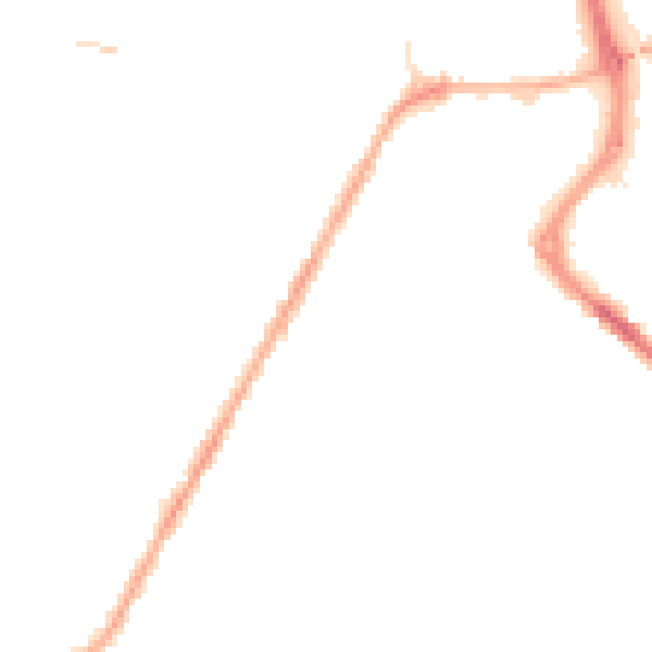 Night-time road noise heatmap for PR7 3FQ
