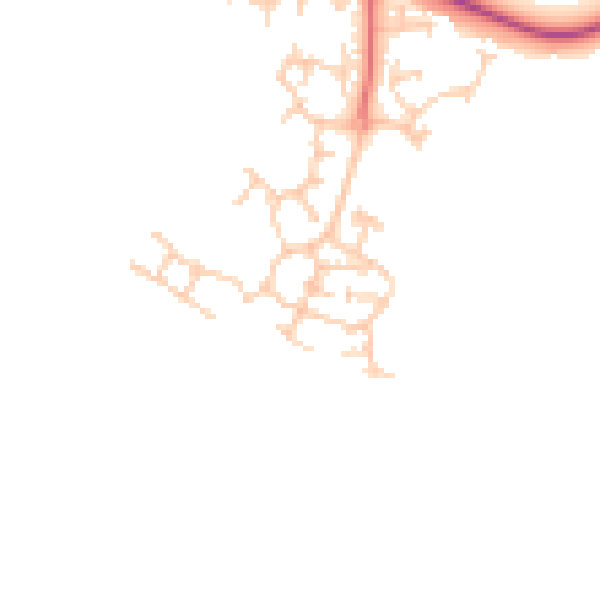 Daytime road noise heatmap for PR7 3TP