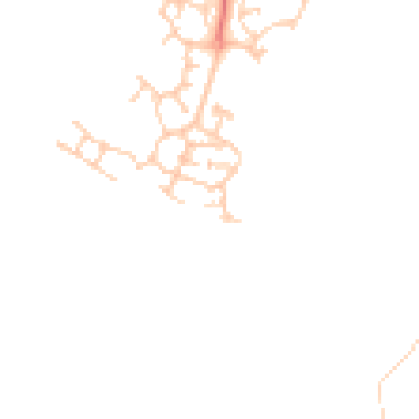 Daytime road noise heatmap for PR7 3TQ