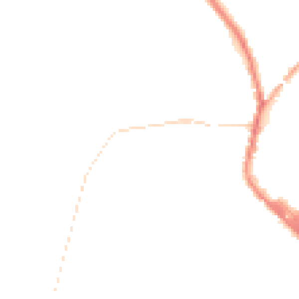Night-time road noise heatmap for PR7 4AN