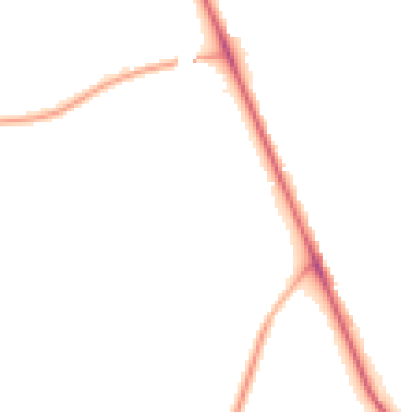 Night-time road noise heatmap for PR7 4AQ