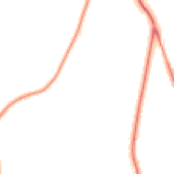Night-time road noise heatmap for PR7 4DF