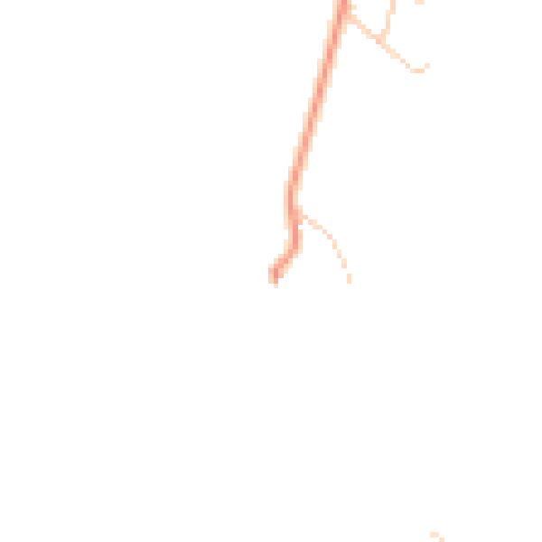Daytime road noise heatmap for PR7 4DT