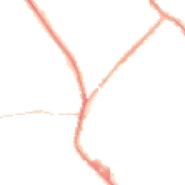 Night-time road noise heatmap for PR7 4EH