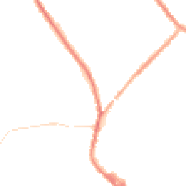 Night-time road noise heatmap for PR7 4EX