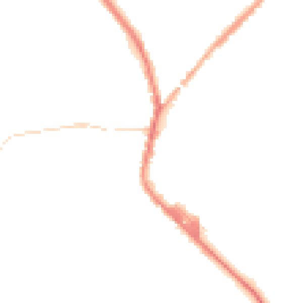 Night-time road noise heatmap for PR7 4HE