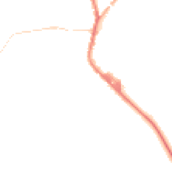 Night-time road noise heatmap for PR7 4HN