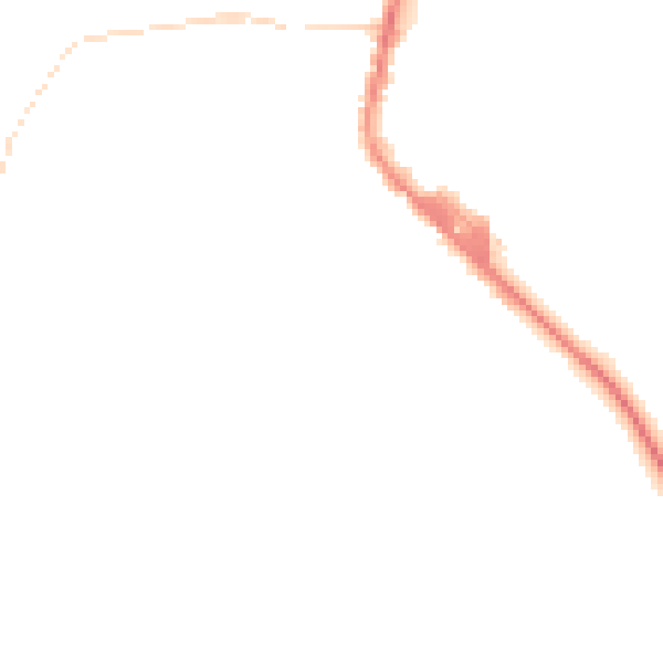 Night-time road noise heatmap for PR7 4HU