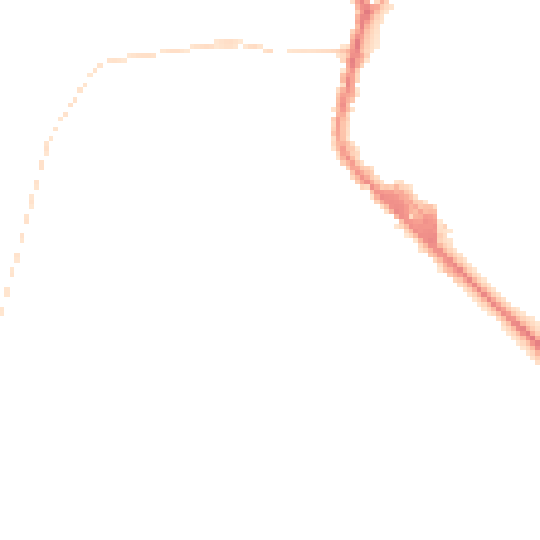 Night-time road noise heatmap for PR7 4HX