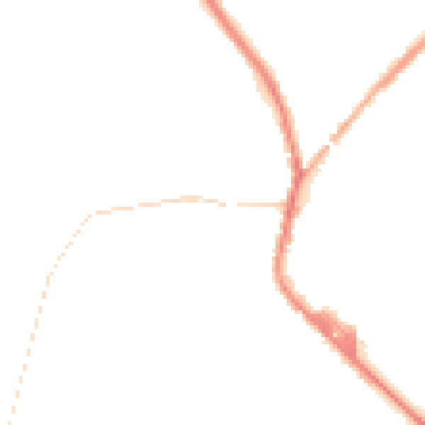 Night-time road noise heatmap for PR7 4HY