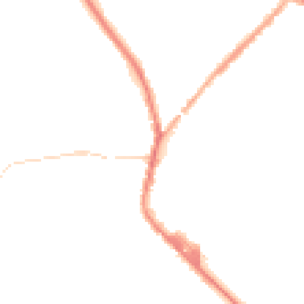 Night-time road noise heatmap for PR7 4JA