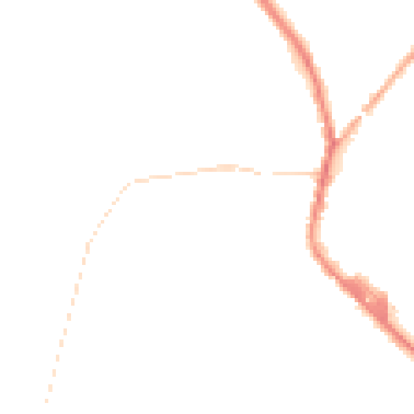Night-time road noise heatmap for PR7 4JG