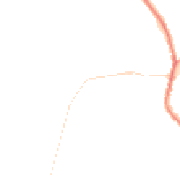 Night-time road noise heatmap for PR7 4LD