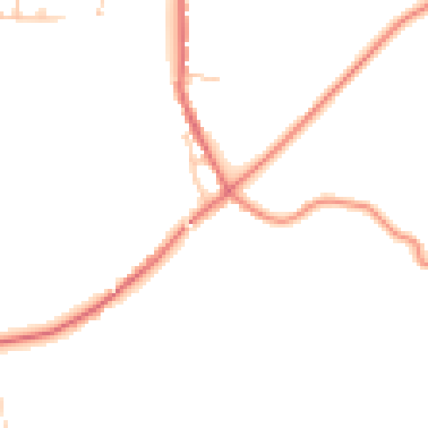 Daytime road noise heatmap for PR7 4LL