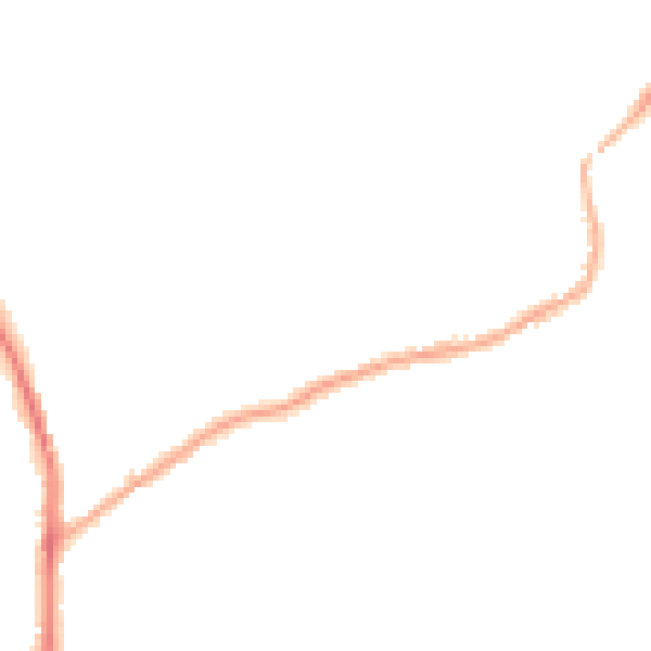 Night-time road noise heatmap for PR7 5AB