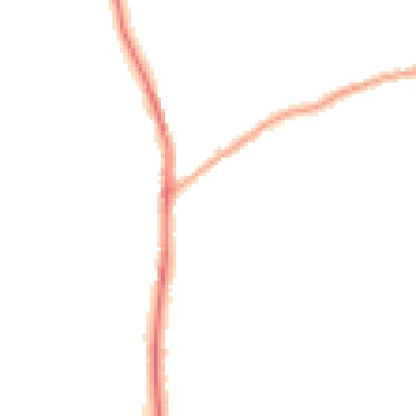 Night-time road noise heatmap for PR7 5DG
