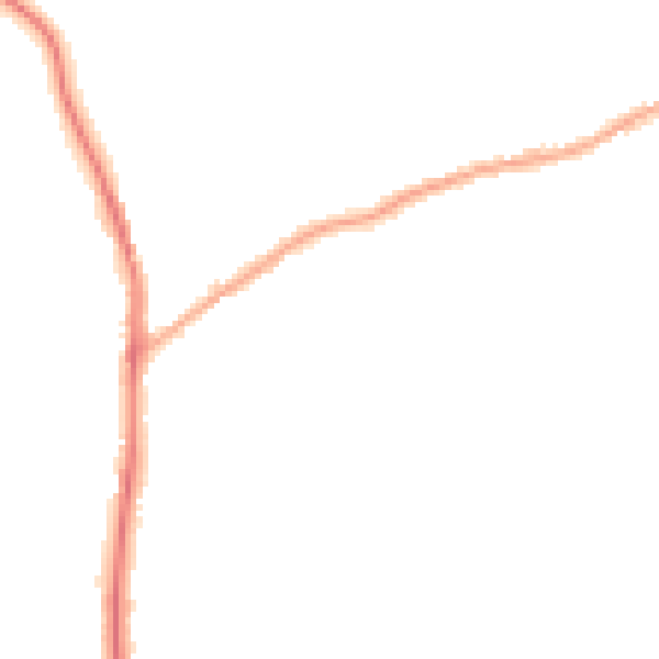 Night-time road noise heatmap for PR7 5FG