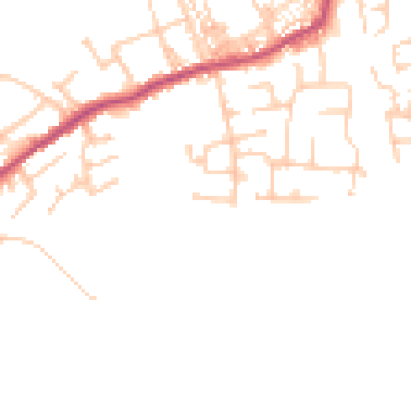 Daytime road noise heatmap for PR7 5HD