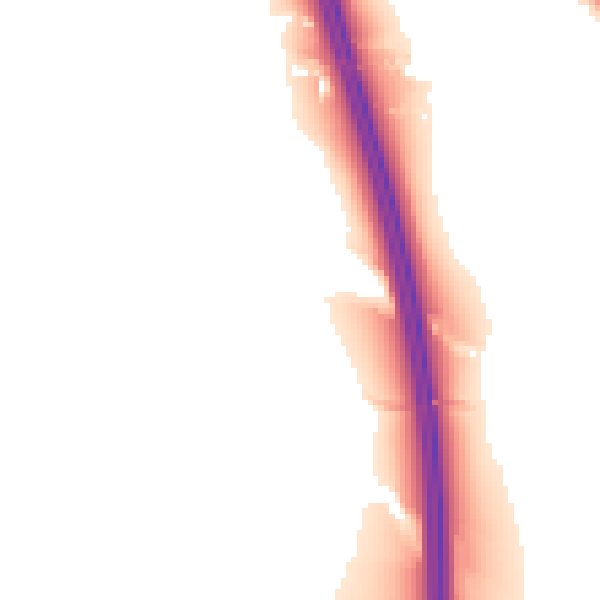 Night-time road noise heatmap for PR7 5HG