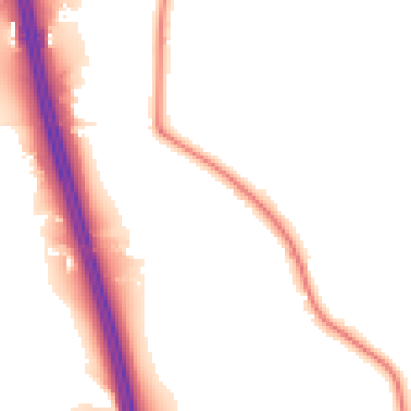 Night-time road noise heatmap for PR7 5HJ