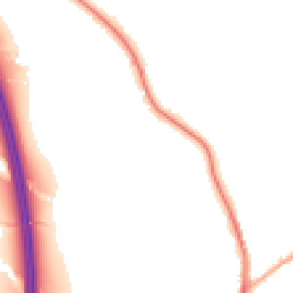 Night-time road noise heatmap for PR7 5HP