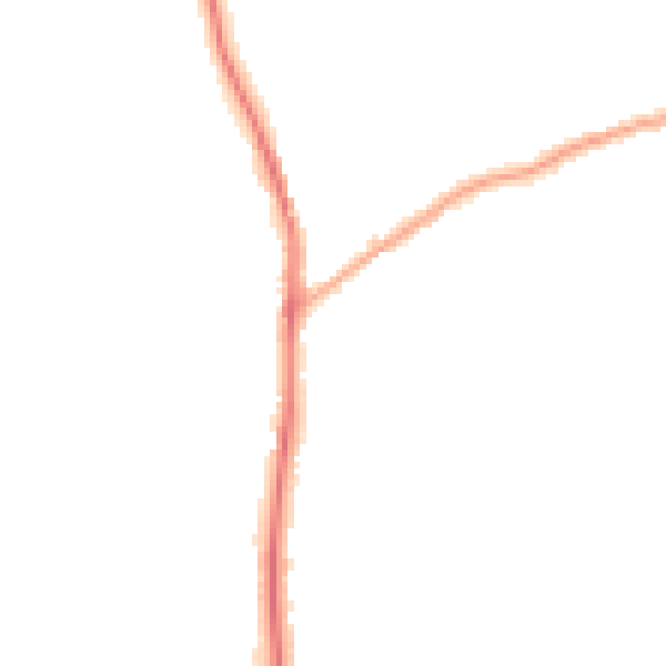 Night-time road noise heatmap for PR7 5JJ