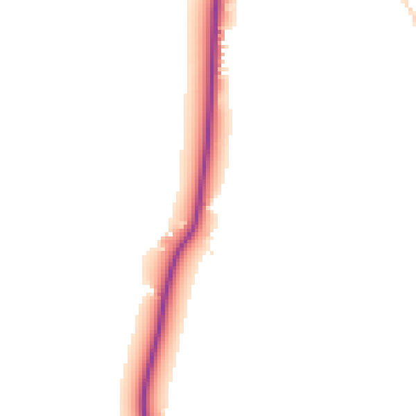 Daytime road noise heatmap for PR7 5JZ