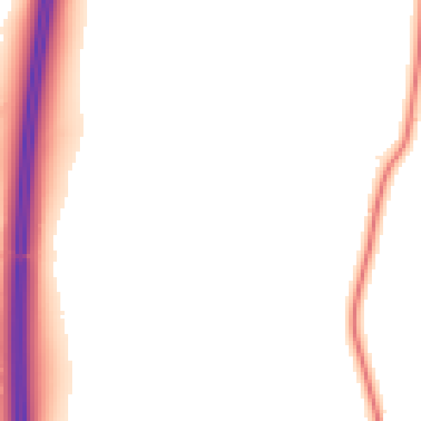 Night-time road noise heatmap for PR7 5LB