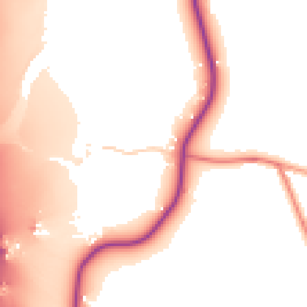 Daytime road noise heatmap for PR7 5LJ