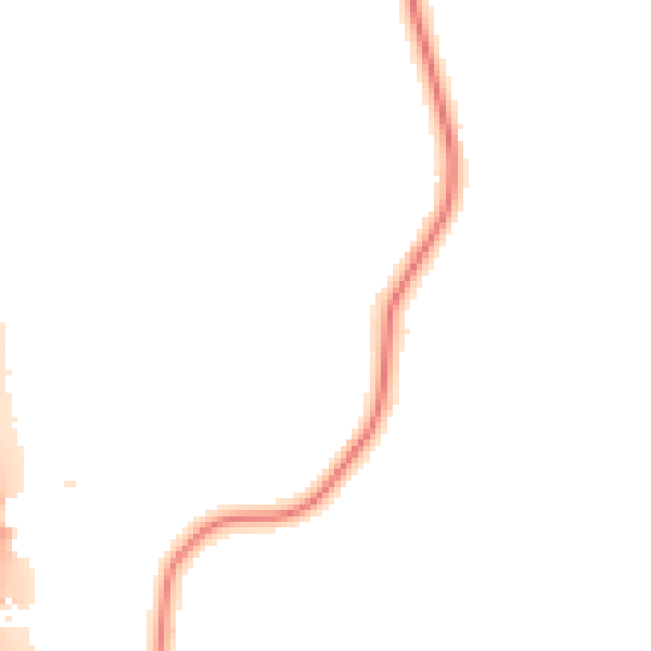 Night-time road noise heatmap for PR7 5LJ