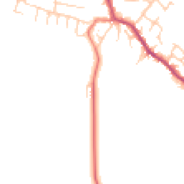 Daytime road noise heatmap for PR7 5PL