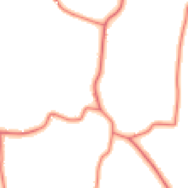 Daytime road noise heatmap for PR7 5PT