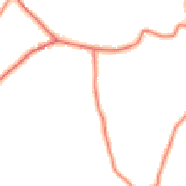 Daytime road noise heatmap for PR7 5PX