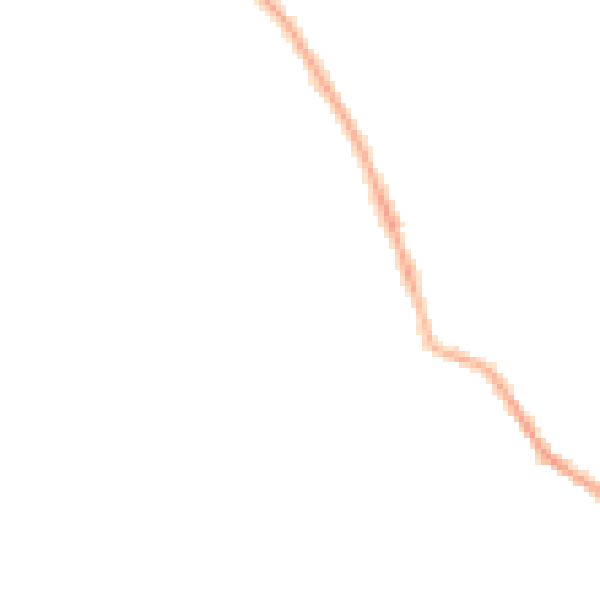 Night-time road noise heatmap for PR7 5RW