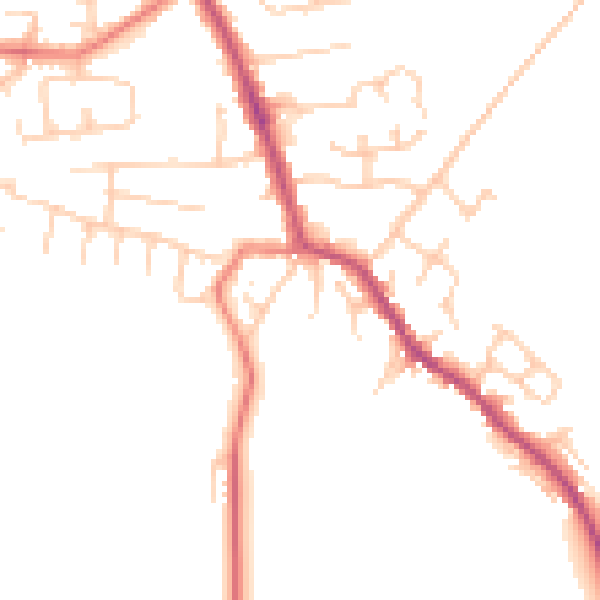 Daytime road noise heatmap for PR7 5TH