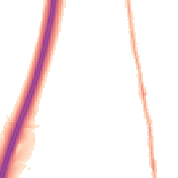 Night-time road noise heatmap for PR7 6BB