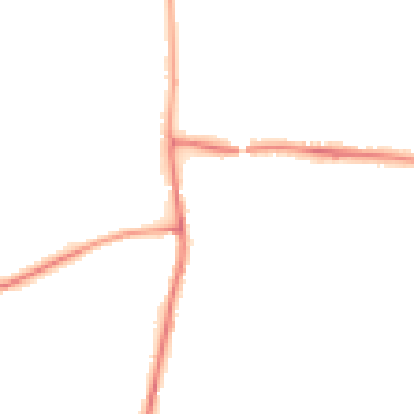 Night-time road noise heatmap for PR7 6JA